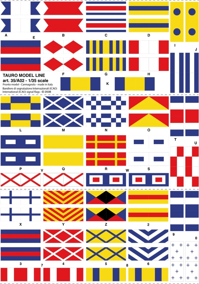 TAURO MODEL TM35/A02 BANDIERE NAVALI - US NAVY 1912-1960 SCALA 1:35 - Immagine 2 di 2