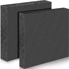 2 Pcs Customizable Polyethylene Foam Packing Foam Insert Sheets Thick Black F...
