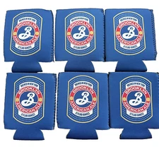 Brooklyn Brewery Beer Koozies Set of 6 Can Coolers American Ale NEW