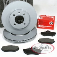 Zimmermann Bremsscheiben Ø 280 Mm + BremsbeläGe Vorne FüR Audi 80 B4 Cabrio B3