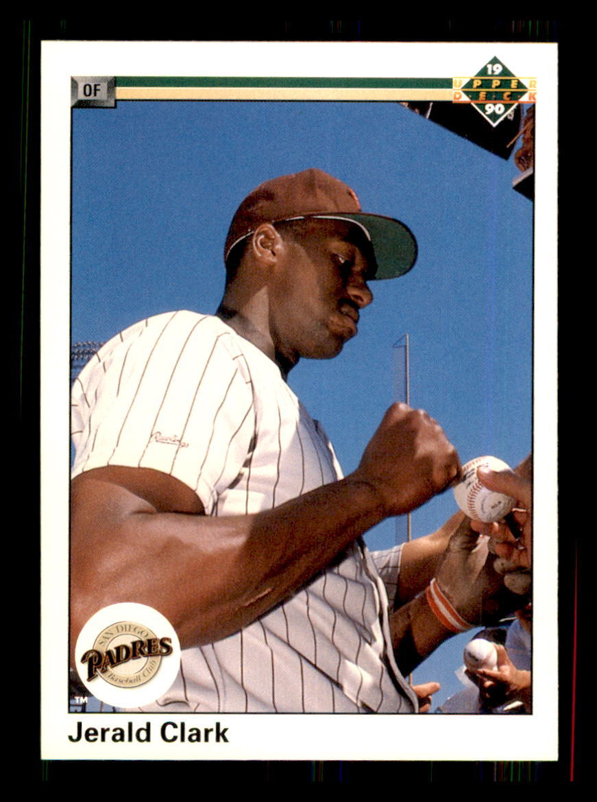 1990 BASEBALL 1990 Upper Deck Jerald Clark San Diego Padres #624 1