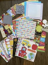 school Days/student scrapbook kit ..paper  embellishments