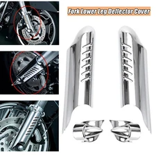 Chrome Lower Fork Leg Covers For Harley Touring Electra Glide Ultra Classic FLHT