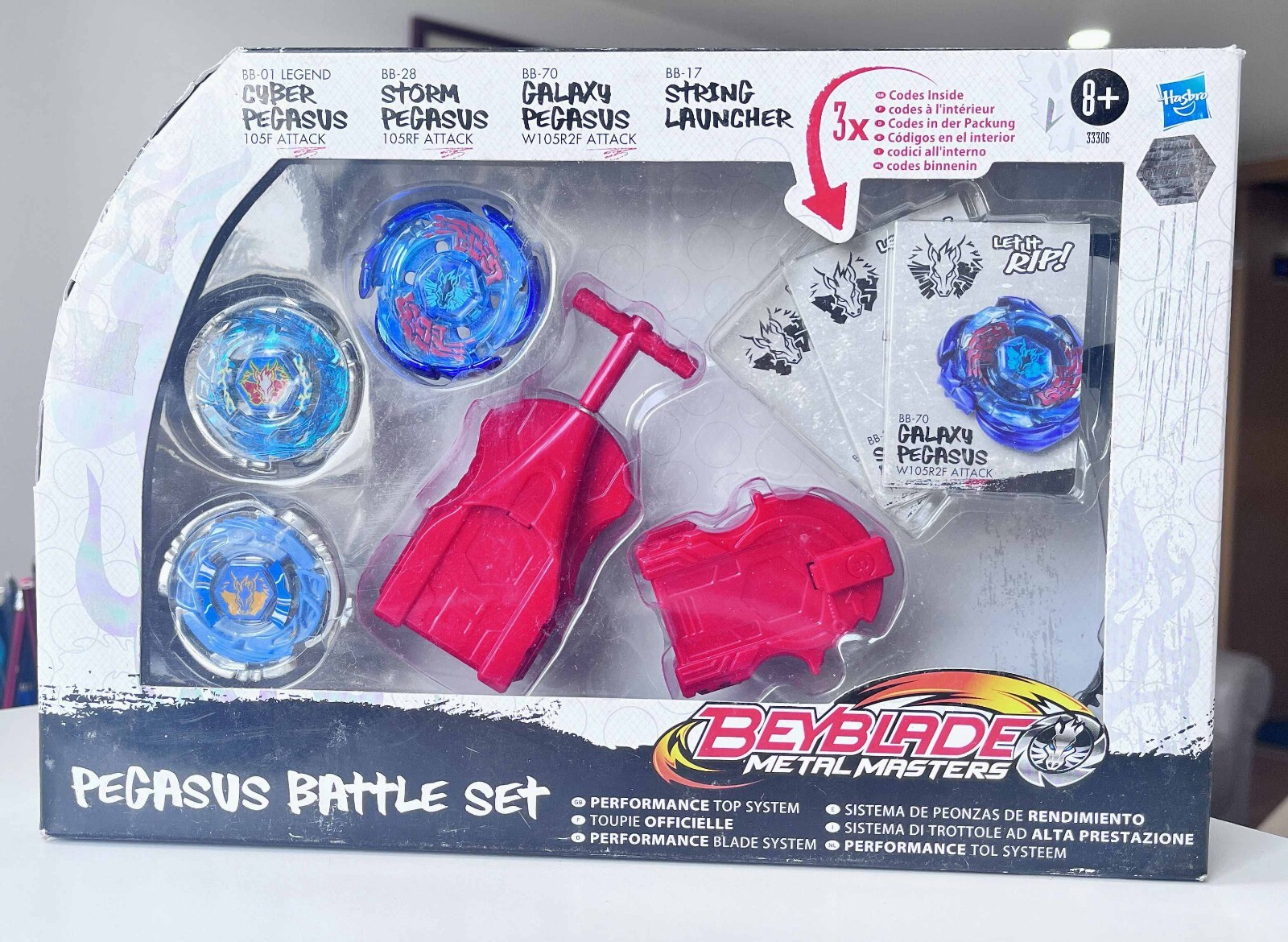Beyblade Metal Masters Galaxy Pegasus Attack Battle Top Toy BB70