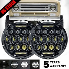 Brightest Pair 7 Inch Round Led Headlights For International Scout Ii 1973-1980