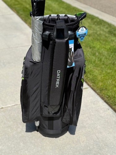 Bag Boy SGO Cart Bag 15 Way Top "Short Game Organizer" New Black Charcoal Lime - Picture 14 of 24