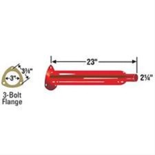 Cherry Bomb 87556cb 3.5 Inch Header Muffler Glasspack Red New With Gasket