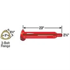 CHERRY BOMB 87556CB 3.5 INCH HEADER MUFFLER GLASSPACK RED NEW WITH GASKET 