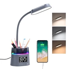WILIT LED Desk Lamp for College Dorm Room Essentials, Students Study Lamp wit...