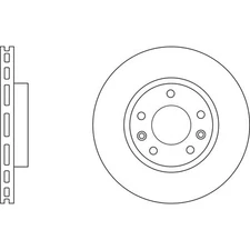 Apec Blue Brake Disc - Front SDK6793 - Fits selected Nissan and Renault vehicles