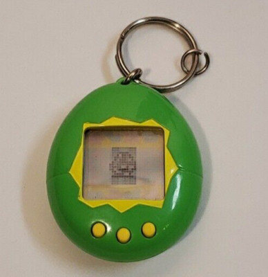 1997 Tamagotchi Green and Yellow Bandai - Working - New Batteries