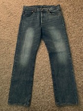 EUC Levi's 501 Jeans Button Fly - Acid Wash - Mens tag 32x30 MEASURED 32x29.5 