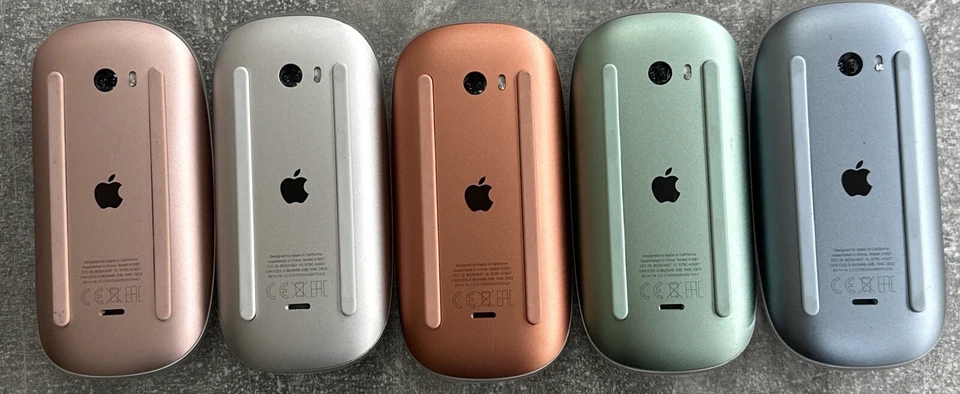 ORIGINAL APPLE A1657 MAGIC MAUS 2 KABELLOS WEISS FARBIGE RÜCKSEITE OFFIZIELLES ORIGINAL