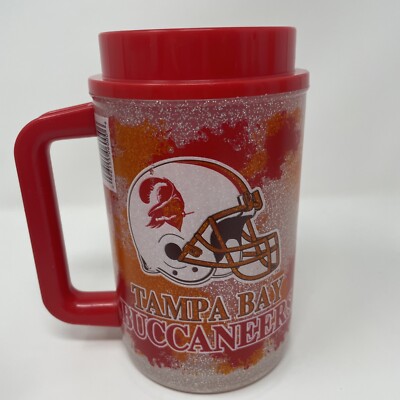 Vtg 1996 NFL Tampa Bay Buccaneers Custom Edge 20oz Travel Mug Hot Cold ...