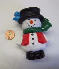 Fisher Price Little People Two-Part Snowman Winter Christmas Snow Man Holiday