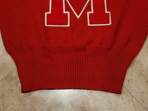 Rare Early 1900's Imperial VARSITY SWEATER-M Chenille Patch-Milwaukee Wisconsin - Picture 9 of 13