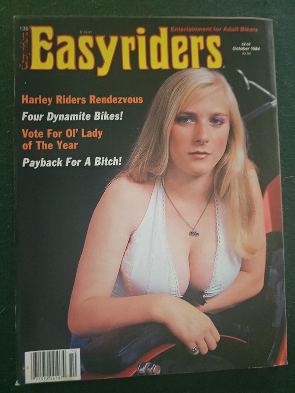 October 1984 Easyriders Motorcycle Magazine David Mann No. 136 Vintage