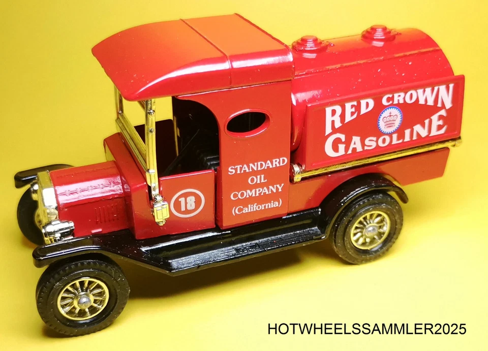 MATCHBOX MODELS OF YESTERYEAR "1912-16 FORD MODEL "T" TANKLER RED CROWN" MIT OVP - Bild 2 von 2