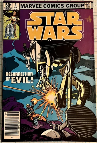 Star Wars #51 VF/VF+ Newsstand Walt Simonson Cover 1981 Marvel Comics Lucasfilm