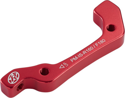 Reverse Scheibenbremsen Adapter 2in1 IS-PM 160 hinten & vorne 180mm rot