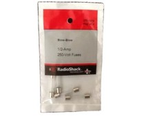 1/2-Amp 250-Volt Slow-Blow Fuses by RadioShack pkg. of 4 1 1/4X 1 1/4"