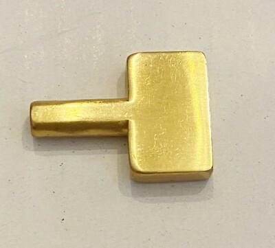 NEW: POLISHED BRASS ART DECO LAMP SOCKET KEY FOR TURN KNOB LAMP SOCKET 