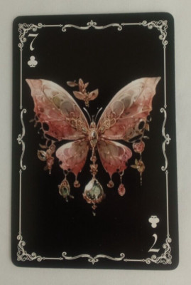 Fantasy Beautiful Butterfly Playing Card 7 Clubs | eBay