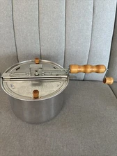 The Genuine Whirley Pop Stovetop Popcorn Maker By Wabash Valley Farms Vintage