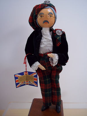Scottish Piper Grandad Made in England Suzan Taylor-Findeisen 1983 Calico Jam 