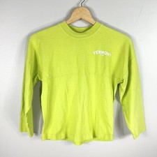 Vtg Y2k Spirit Jersey Vermont Neon Made In USA Youth M