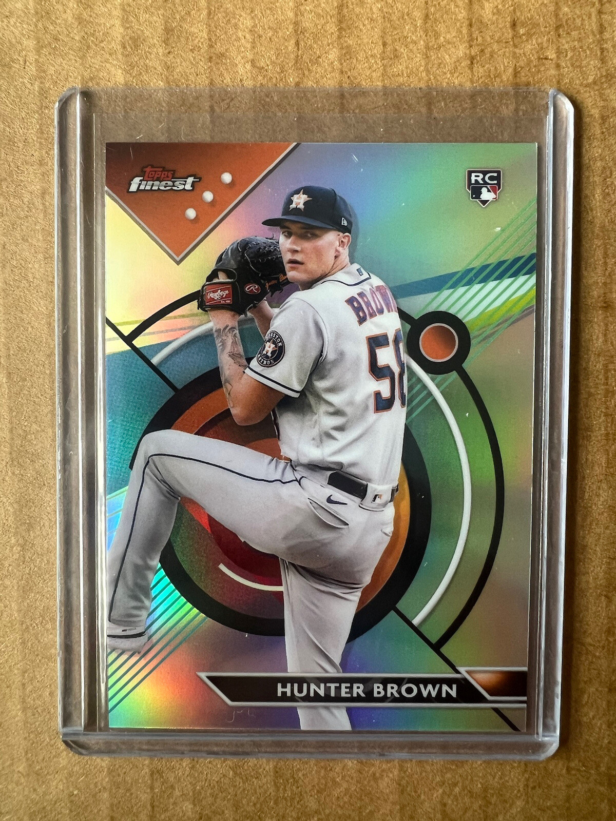 Hunter Brown 2023 Topps Finest Refractor Rookie RC #69 Houston Astros H16