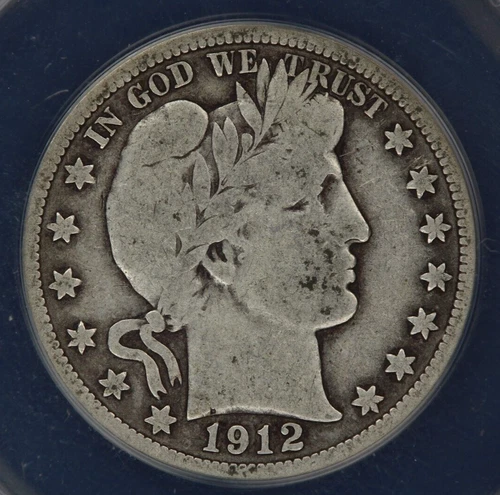 1912-S Barber Half Dollar ANACS - VG10