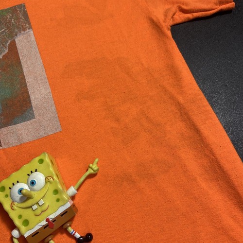 *stained* Adult Medium Justin Timberlake Man Of The Woods Orange Tour T-Shirt M - Picture 7 of 13