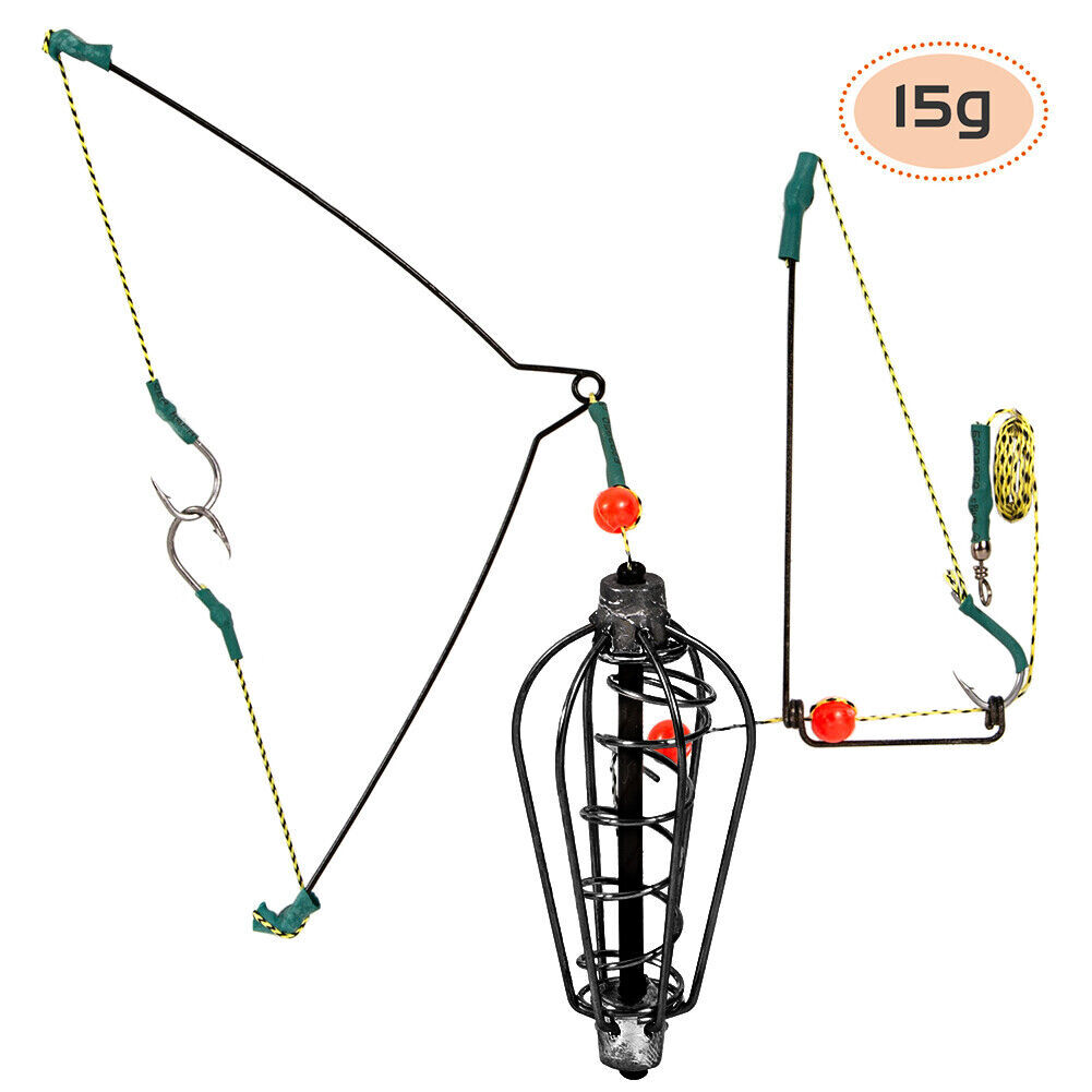 10X Carp Fishing Feeder Bait cage Black Spring Sinker Swim Feeder Fishing Tackle eBay