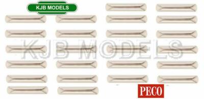Peco SL-110 Schienenverbinder Neusilber Codes 70, 75, 83 -24 Stück Spurweite OO Fischplatte