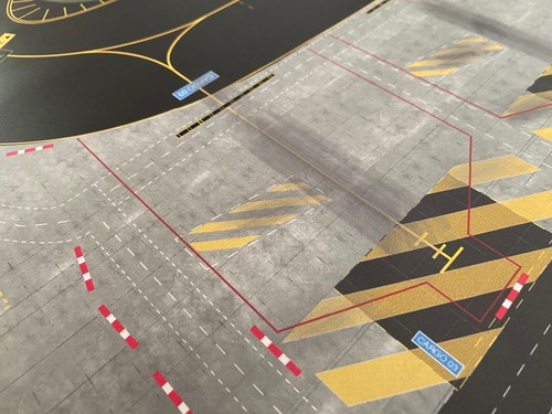 Flughafen Layout Matte 1:500, 200x100cm f. Flugzeugmodelle. z.b. f. HERPA - Bild 5 von 13
