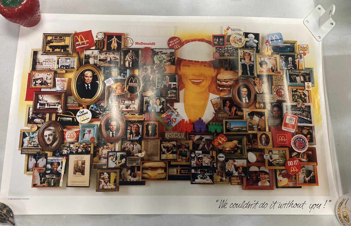 Vintage 80's McDonald's 1985 