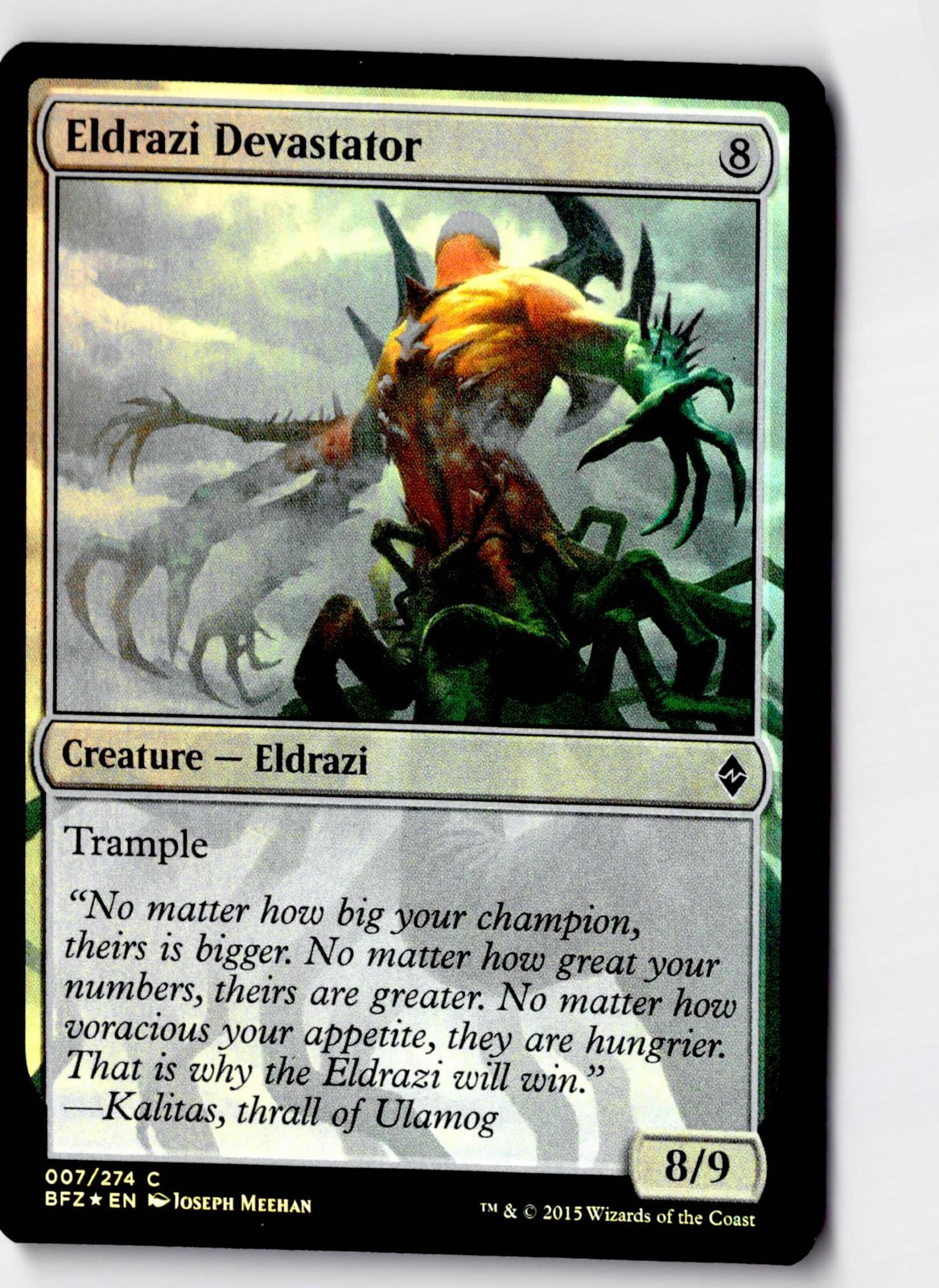 Eldrazi Devastator 7 Foil Common The List Reprints Magic: The Gathering LP