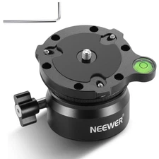 NEEWER GM15 Tripod Leveling Base 60mm with 14 38 Screw for DSLR Camcorder