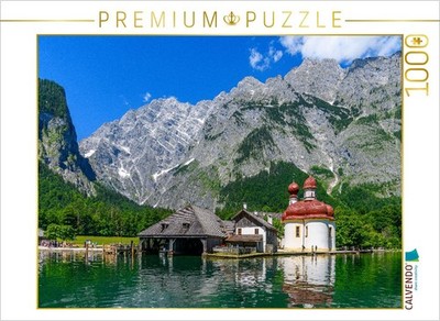 CALVENDO Puzzle Halbinsel Hirschau mit St. Bartholomä, Schönau | 1000 Teile Lege