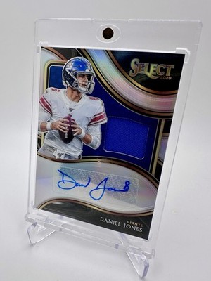Daniel Jones - 2020 Select -  Select Signatures ✍️ - GAME WORN/JERSEY MATCH /25