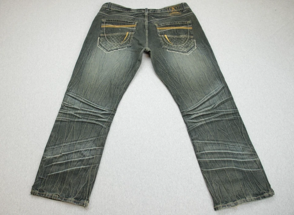 Jeans Attitude Gold para hombre 42 x 32 azul 100 % algodón vintage Foto 2 de 4