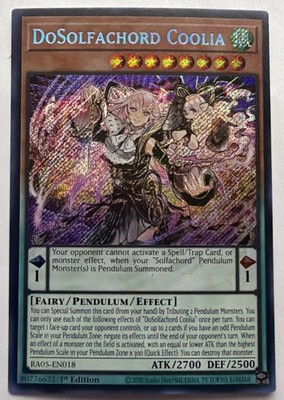 DoSolfachord Coolia (Secret Rare) RA05-EN018 Rarity Collection 5 1st Edition