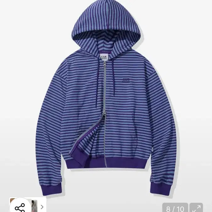 Codegraph Light Weight Stripe Hoodie Sweatshirt N… - image 4