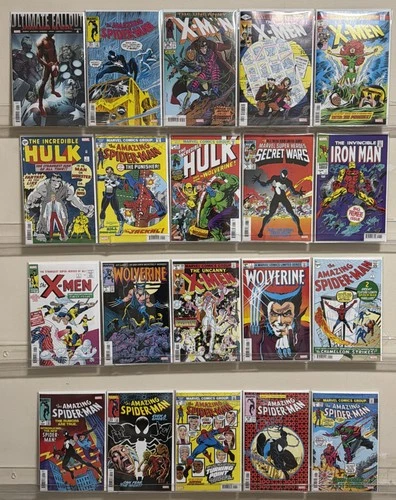 Marvel Lot of 20 Facsimile Amazing Spider-Man X-Men Hulk BRAND NEW NM/NM+
