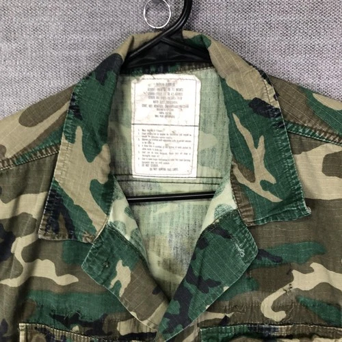 Vintage Ball Play Enterprises Coat Mens M Woodland Camo Hot Weather USA 80s image 4