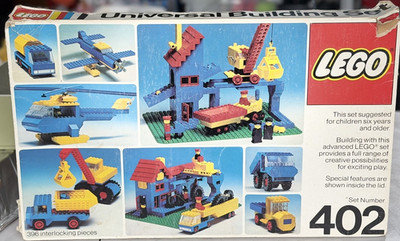 Vintage 1976 LEGO Universal Building Set 402 Empty Box Classic Legoland Rare