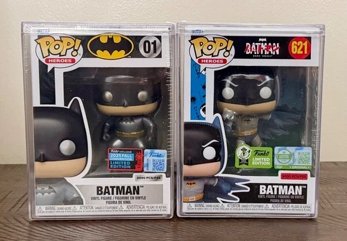 Funko Pop Batman ECCC 2020 Con sticker #621 & 2025 NYCC shared sticker #01