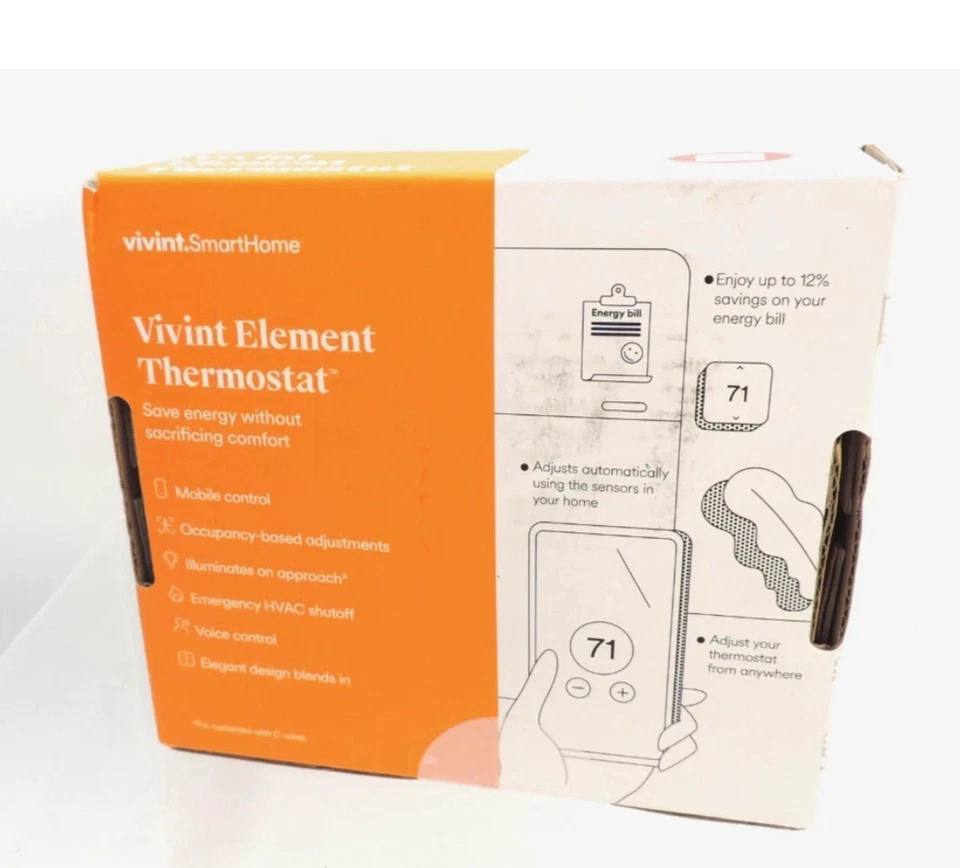 Vivint Smart Home Element Thermostat 1.0 / Sealed - Image 2 of 2