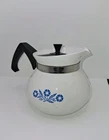 RARE Backstamp 1960s Vintage Corning Ware Blue Cornflower 3 Cup Teapot with lid!